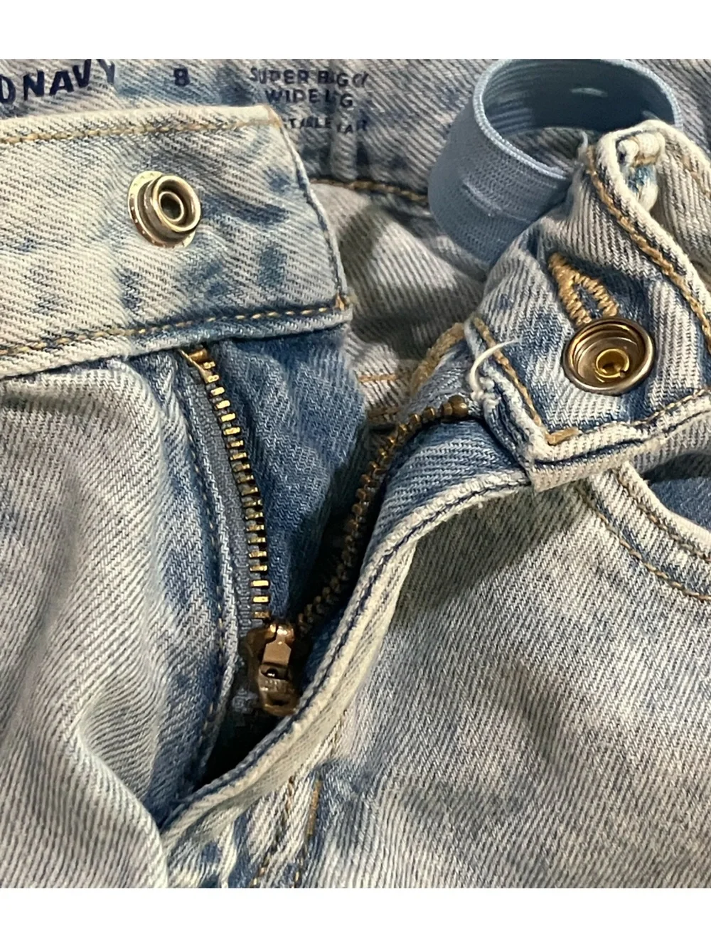 Old Navy kids size 8 Baggy wide leg jeans